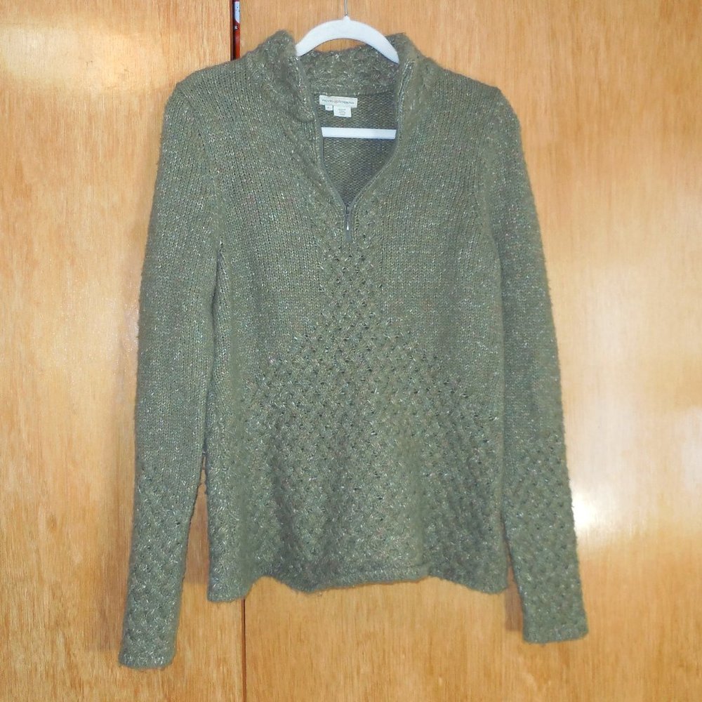 2 for $25, Royal Robbins Green Quarter Zip Sweater Womens Large